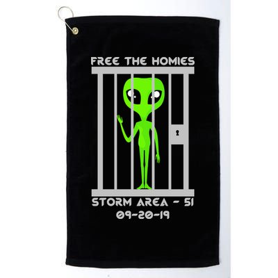 Free The Aliens Storm Area 51 Golf Towel
