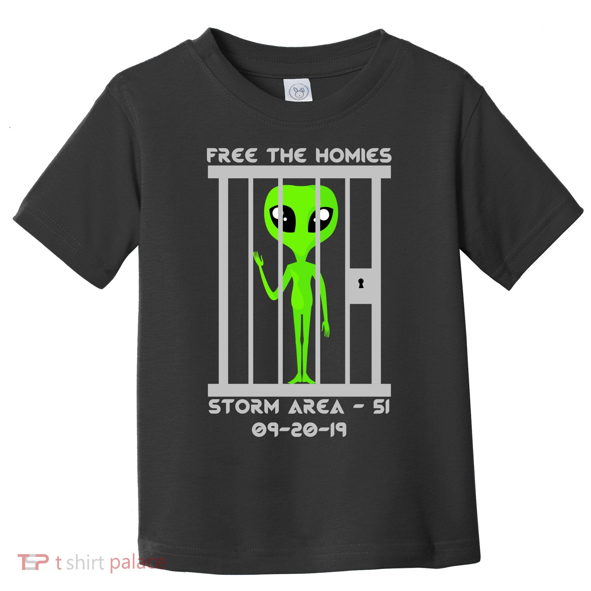 Free The Aliens Storm Area 51 Toddler T-Shirt