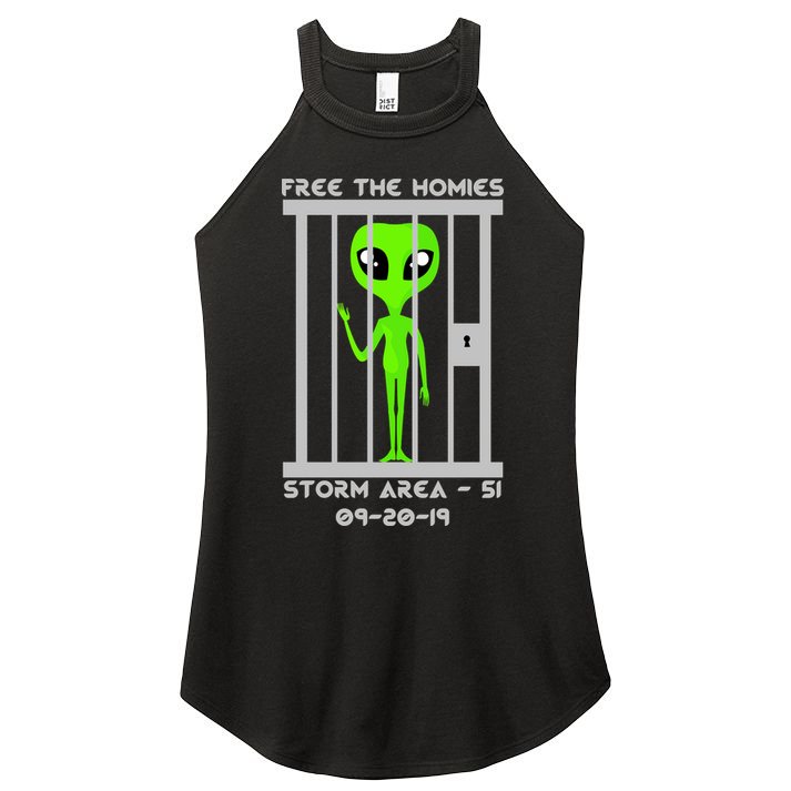Free The Aliens Storm Area 51 Women's Perfect Tri Rocker Tank