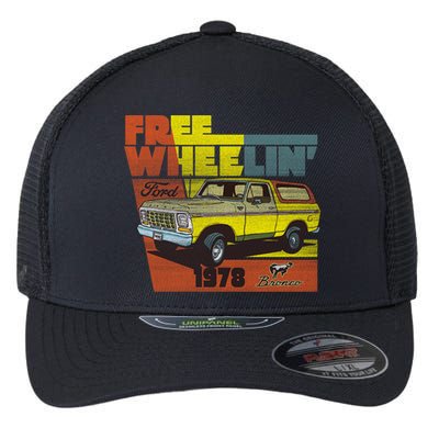 Free Wheelin 1978 Ford Bronco Flexfit Unipanel Trucker Cap