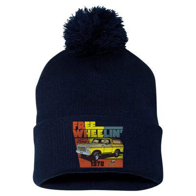 Free Wheelin 1978 Ford Bronco Pom Pom 12in Knit Beanie