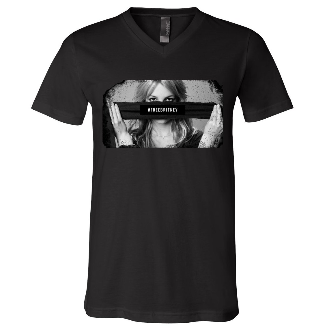 #freebritney Vintage Cover Free Britney V-Neck T-Shirt