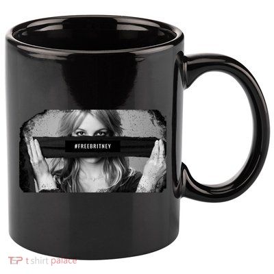 #freebritney Vintage Cover Free Britney 11oz C Handle Ceramic Mug