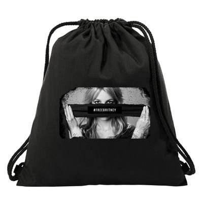 #freebritney Vintage Cover Free Britney Drawstring Bag