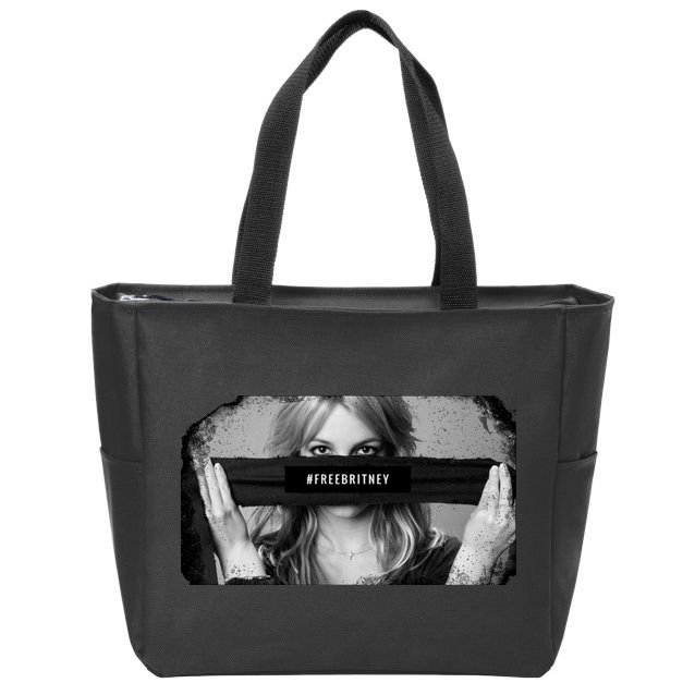 #freebritney Vintage Cover Free Britney Zip Tote Bag