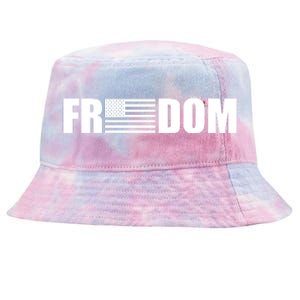 Freedom American Flag Tie-Dyed Bucket Hat