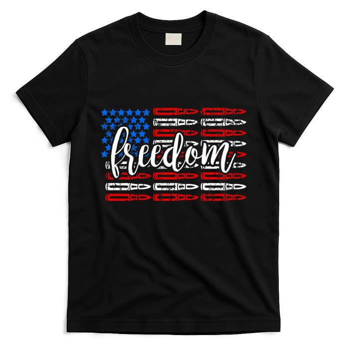 Freedom Bullet USA American Flag T-Shirt