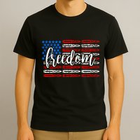 Freedom Bullet USA American Flag T-Shirt