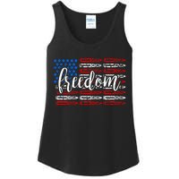 Freedom Bullet USA American Flag Ladies Essential Tank