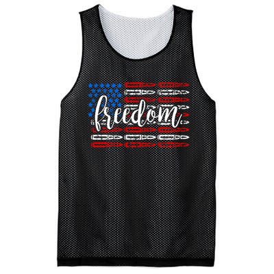 Freedom Bullet USA American Flag Mesh Reversible Basketball Jersey Tank