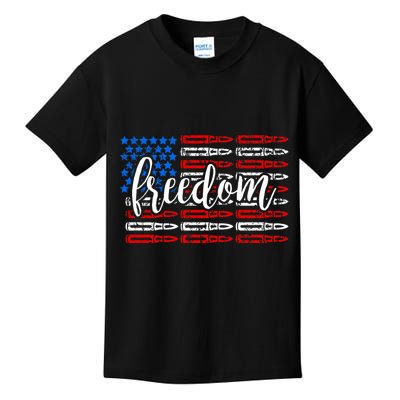 Freedom Bullet USA American Flag Kids T-Shirt