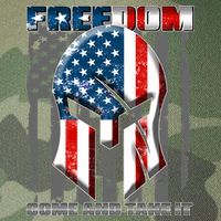 Freedom Come And Take It Gladiator US Flag Legacy Tie Dye Trucker Hat