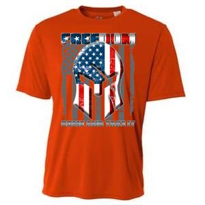 Freedom Come And Take It Gladiator US Flag Cooling Performance Crew T-Shirt