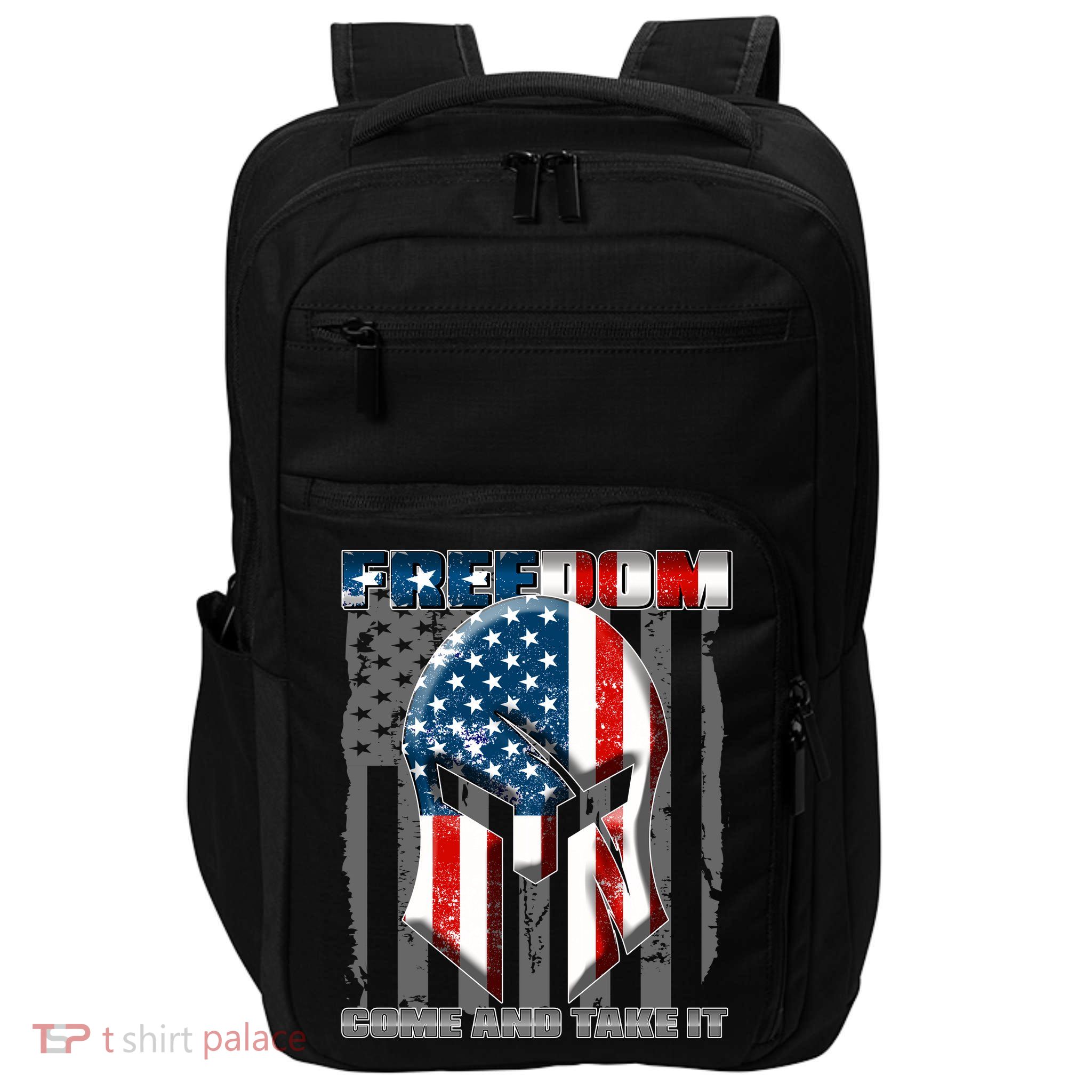 Freedom Come And Take It Gladiator US Flag Impact Tech Backpack