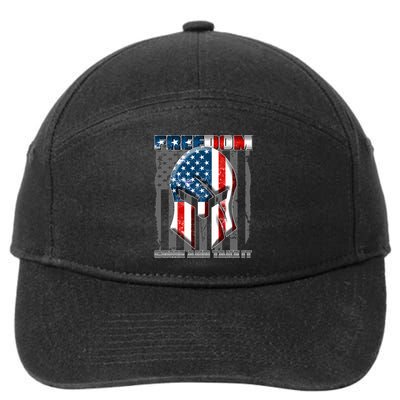 Freedom Come And Take It Gladiator US Flag 7-Panel Snapback Hat