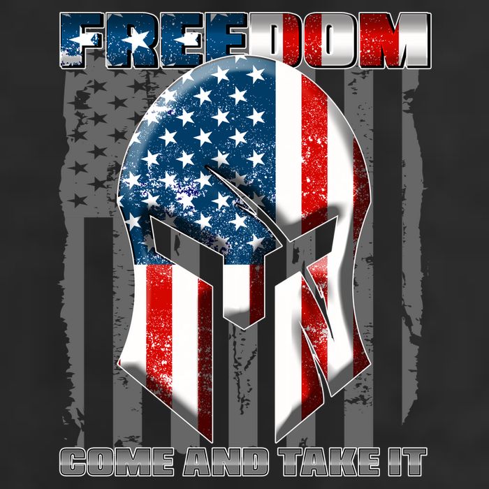Freedom Come And Take It Gladiator US Flag 15oz Campfire Ceramic Mug