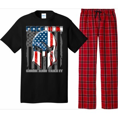 Freedom Come And Take It Gladiator US Flag Pajama Set