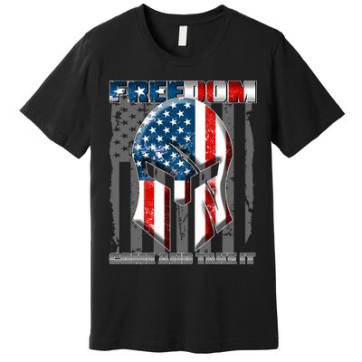 Freedom Come And Take It Gladiator US Flag Premium T-Shirt