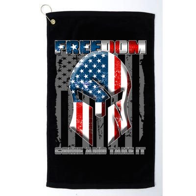 Freedom Come And Take It Gladiator US Flag Golf Towel