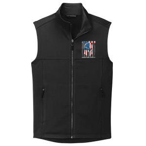 Freedom Come And Take It Gladiator US Flag Collective Smooth Fleece Vest