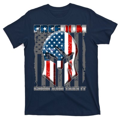 Freedom Come And Take It Gladiator US Flag T-Shirt