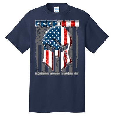 Freedom Come And Take It Gladiator US Flag Tall T-Shirt