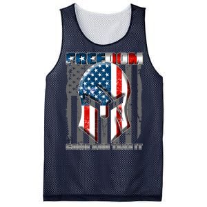 Freedom Come And Take It Gladiator US Flag Mesh Reversible Basketball Jersey Tank