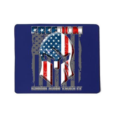 Freedom Come And Take It Gladiator US Flag Mousepad