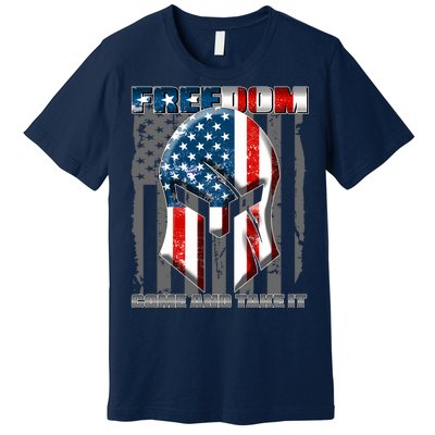 Freedom Come And Take It Gladiator US Flag Premium T-Shirt