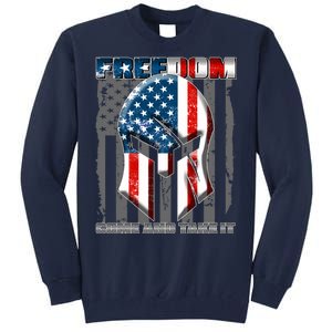 Freedom Come And Take It Gladiator US Flag Tall Sweatshirt