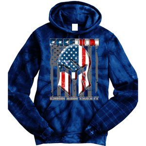 Freedom Come And Take It Gladiator US Flag Tie Dye Hoodie