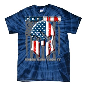 Freedom Come And Take It Gladiator US Flag Tie-Dye T-Shirt