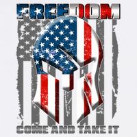 Freedom Come And Take It Gladiator US Flag Garment-Dyed Sweatshirt