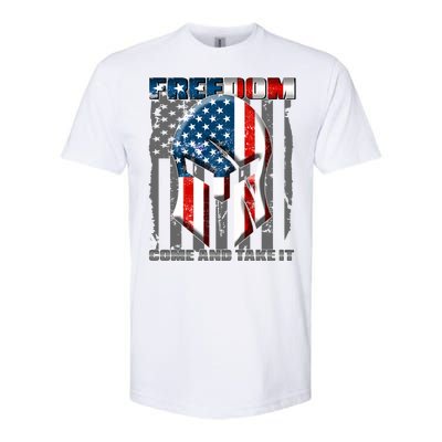 Freedom Come And Take It Gladiator US Flag Softstyle® CVC T-Shirt