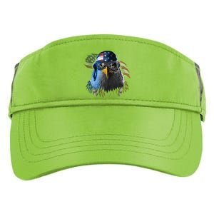 Freedom Fighter Bald American Eagle Adult Drive Performance Visor