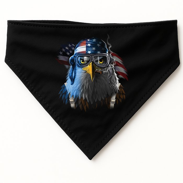 Freedom Fighter Bald American Eagle USA-Made Doggie Bandana