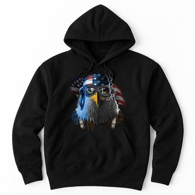 Freedom Fighter Bald American Eagle Hoodie