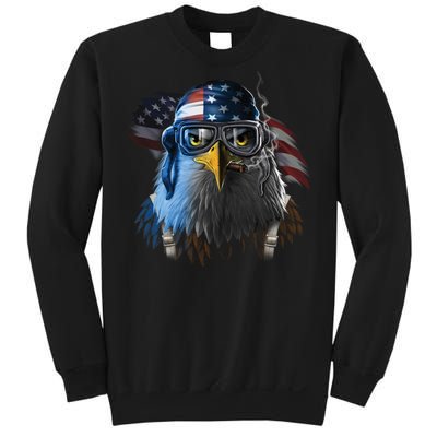 Freedom Fighter Bald American Eagle Sweatshirt