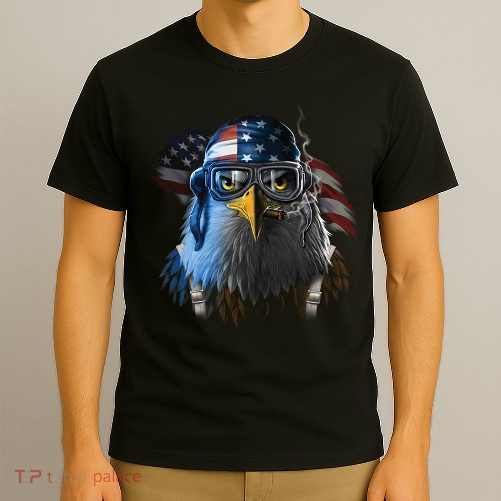Freedom Fighter Bald American Eagle T-Shirt