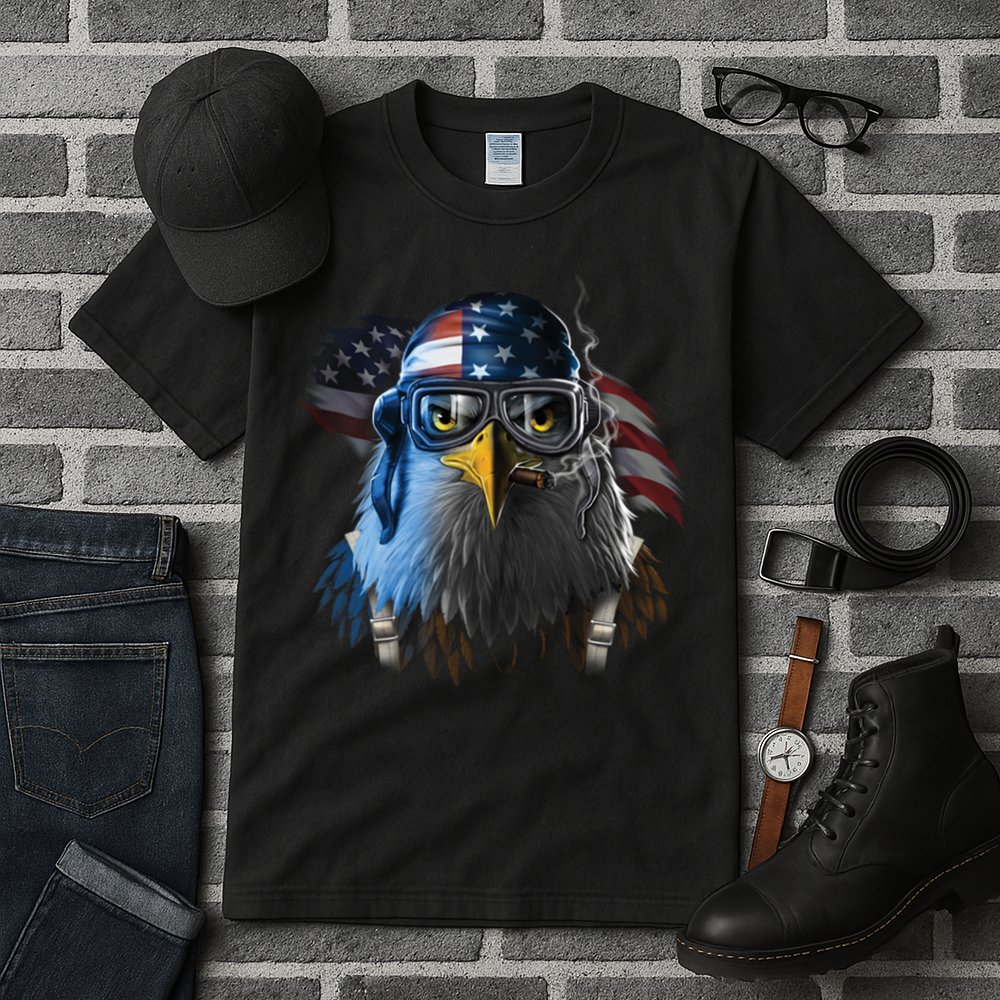 Freedom Fighter Bald American Eagle Tall T-Shirt