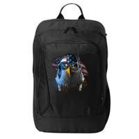 Freedom Fighter Bald American Eagle City Backpack