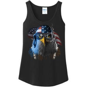 Freedom Fighter Bald American Eagle Ladies Essential Tank