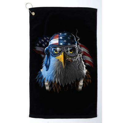 Freedom Fighter Bald American Eagle Golf Towel