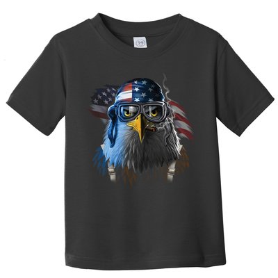 Freedom Fighter Bald American Eagle Toddler T-Shirt