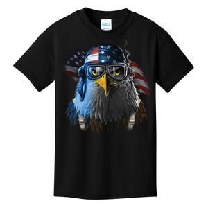 Freedom Fighter Bald American Eagle Kids T-Shirt