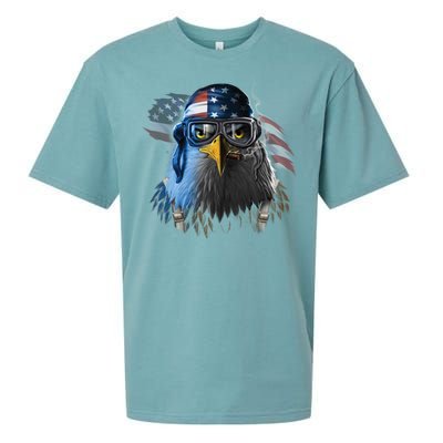 Freedom Fighter Bald American Eagle Sueded Cloud Jersey T-Shirt