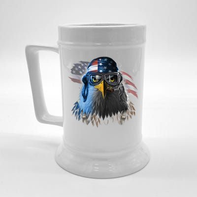 Freedom Fighter Bald American Eagle Beer Stein