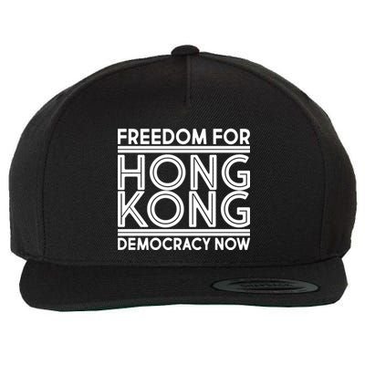 Freedom For Hong Kong Democracy Now Wool Snapback Cap