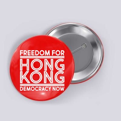 Freedom For Hong Kong Democracy Now Button