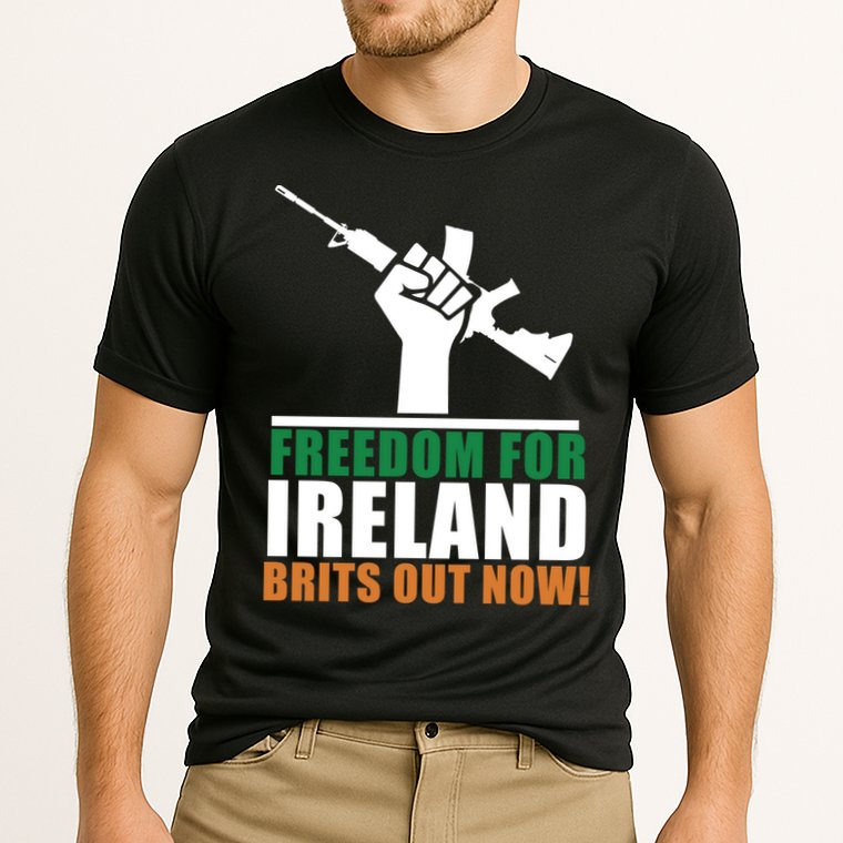 Freedom For Ireland Brits Out Now Cooling Performance Crew T-Shirt